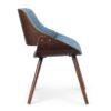 Malden - Bentwood Dining Chair With Wood Back - Denim Blue - Image 7