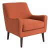Accent Chair Upholstered With Legs - Burnt Orange - Image 5