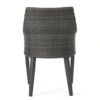 Hillhurst - Outdoor Chair, Comfortable Rattan With Weather Resistant Cushion (Set of 2) - Gray - Image 11