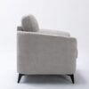 Callie - Woven Fabric Living Room Sofa, Loveseat, Chair (Set of 3) - Light Gray - Image 13