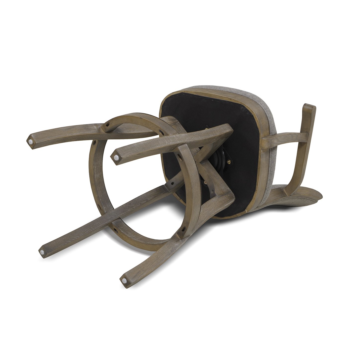 Williams - Swivel Bar Stool With Armrests - Heathered Gray - Image 10