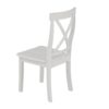 5 Pieces Dining Table And Chairs Set For 4 Persons, Kitchen Room Solid Wood Table With 4 Chairs - White - Image 20
