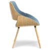 Malden - Bentwood Dining Chair With Wood Back - Denim Blue / Light Brown - Image 2