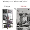 3D Printer Cabinet With Double Layer Filament Storage, Noise Reducing Design - Black - Image 9