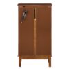 Curio Cabinet Lighted Curio Diapaly Cabinet With Adjustable Shelves And Mirrored Back Panel, Tempered Glass Doors (3 Tier), (E26 Light Bulb Not Included) - Oak - Image 12