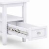 Warm Shaker - Narrow Side Table - White - Image 3