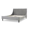 Aspen - Queen Vertical Tufted Modern Headboard Platform Bed Set - Opal Gray - Image 6