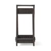 Resin Wicker Bar Cart With Metal Frame - Brown - Image 10