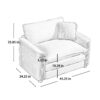 Classic & Modern Oversized 3 Piece Sectional Sofa With Deep Seats - Gray - Image 22