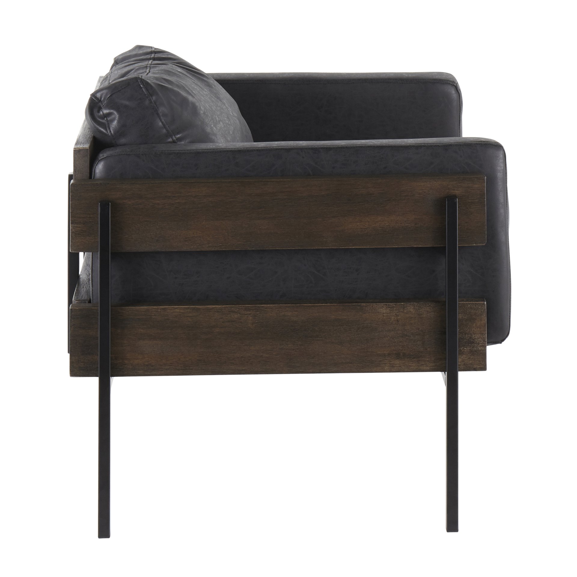 Kari - Farmhouse Chair - Black / Brown / Black - Image 2