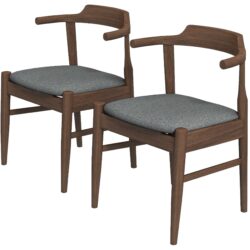 Daisy - Dining Chair (Set of 2) - Brown / Gray