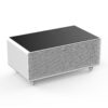 Modern Smart Coffee Table With Built-In Fridge, Bluetooth Speaker, Wireless Charging, Touch Control Panel, USB Ports, Outlet Protection, Atmosphere Light - White - Image 14
