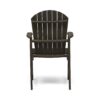 Outdoor Weather Resistant Acacia Wood Adirondack Dining Chairs (Set of 2) - Gray - Image 8