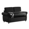 Pull Out Sofa Bed Loveseat Sleeper With Twin Size Memory Mattress With Two USB Ports For Living Room Spaces - Black - Image 11