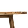 Coffee Table Durable Solid Acacia Wood - Natural Wood / Brown - Image 9