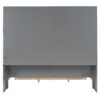 Full Size Daybed With Glass Door Storage Cabinets, Built In LED Lighting And Shelves - Gray - Image 8