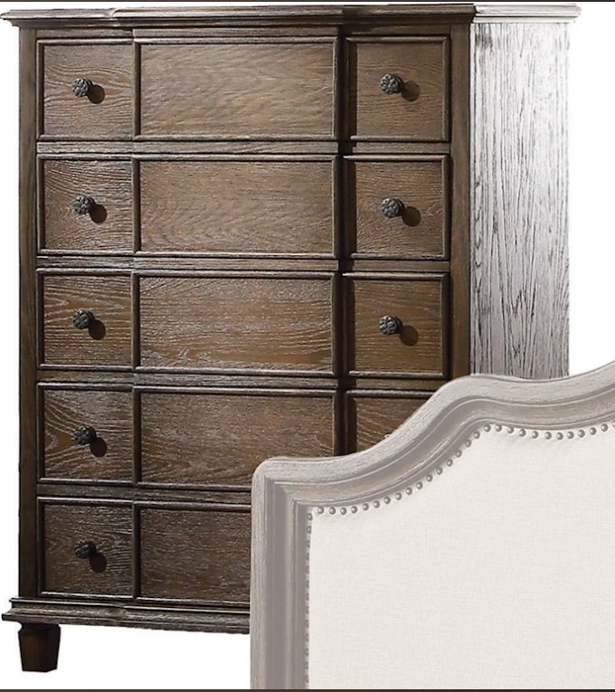 Baudouin - Weathered Chest - Oak - Image 4