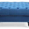 Charming Traditional Ottoman - Navy Blue - Image 2