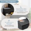 Elegant 2 In 1 Shoe Cabinets With Soft Cushion Versatile Shoe Rack Organizer With Adjustable Shelves For Hallway, Living Room - Black - Image 6
