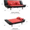 Lionel - Modern Design Sofa Bed - Black - Image 6