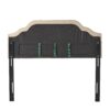 Luella - Button Tufted Full / Queen Upholstered Metal Panel Headboard - Beige - Image 10