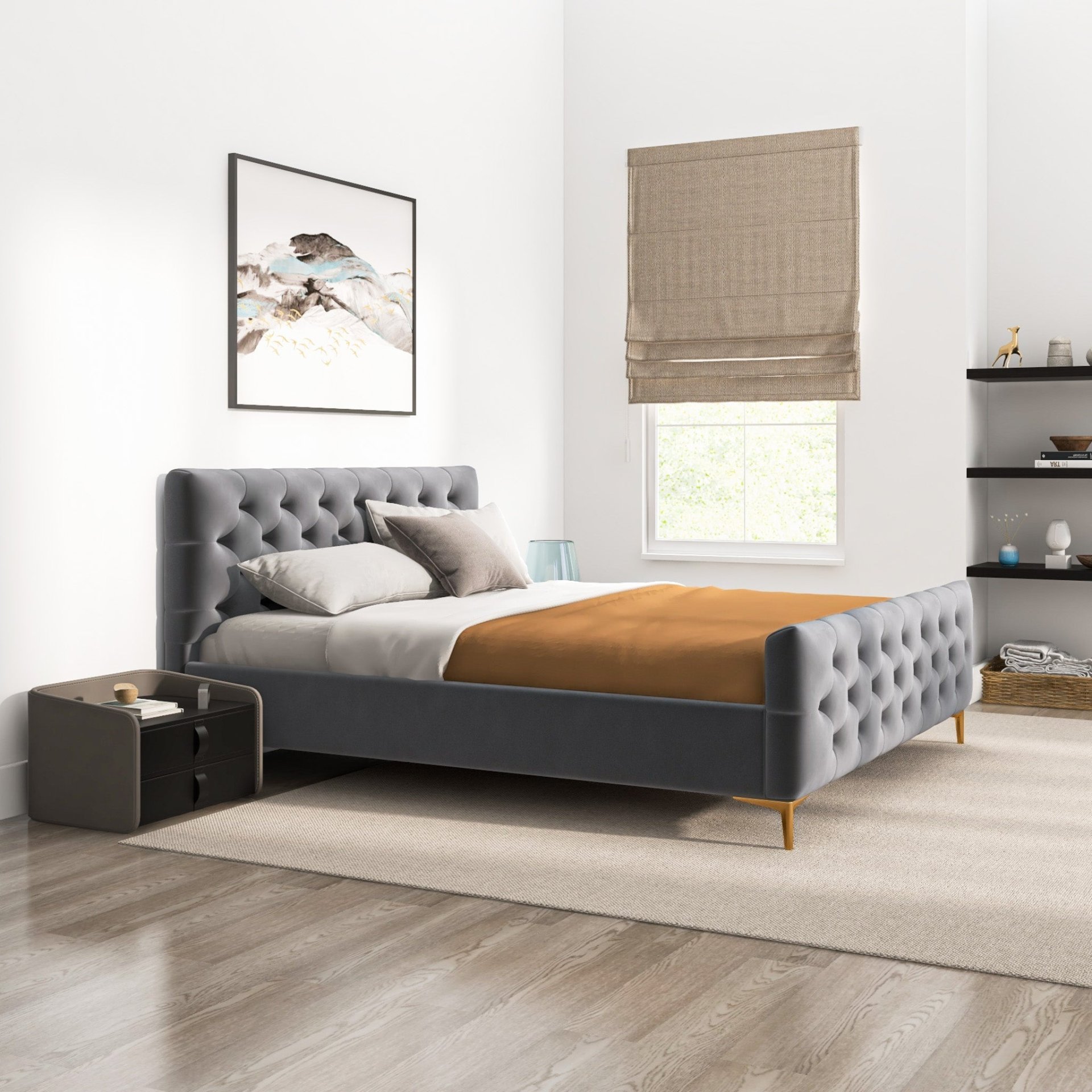 Bailey - King Bed - Dark Gray - Image 11