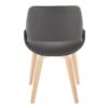 Fabrico - Mid-Century Modern Dining Chair (Set of 2) - Natural / Gray - Image 5