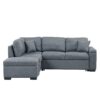 Sleeper Sectional Sofa, L-Shape Corner Couch Sofa - Bed With Storage Ottoman & Hidden Arm Storage & USB Charge For Living Room Apartment - Dark Gray - Image 10