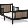 Connelly - Reversible Panel Toddler Bed - Black / Vintage Walnut - Image 9