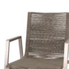 Outdoor Modern Aluminum Dining Chair Set With Rope Seat (Set of 2) - Silver / Taupe - Image 13