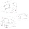 Jasmine - 2 Seater Sofa And Ottoman - Gray - Image 12