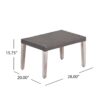 Savannah - Outdoor Wicker And Ottoman - Gray - Image 3
