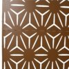 Freestanding Decorative Metal Privacy Screen For Deck Balcony Patio - Brown, Steel, 76" H X 48" W - Image 8