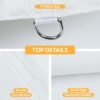 10 0 Ft Canopy Replacement Top With 4 Pack Weight Bags Pop Up Tent Cover Only Frame Not Included - White - Image 7