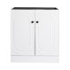 Contemporary 30" Freestanding Bathroom Vanity With Soft Close Cabinet Doors, Excluding Sink - White - Image 4
