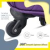 Softside Luggage Expandable 3 Piece Set Suitcase Upright Spinner Softshell Lightweight Luggage Travel Set - Purple - Image 6