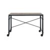 Oklarth - Rustic Writing Desk - Black / Oak - Image 8