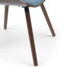 Malden - Bentwood Dining Chair With Wood Back - Denim Blue - Image 3