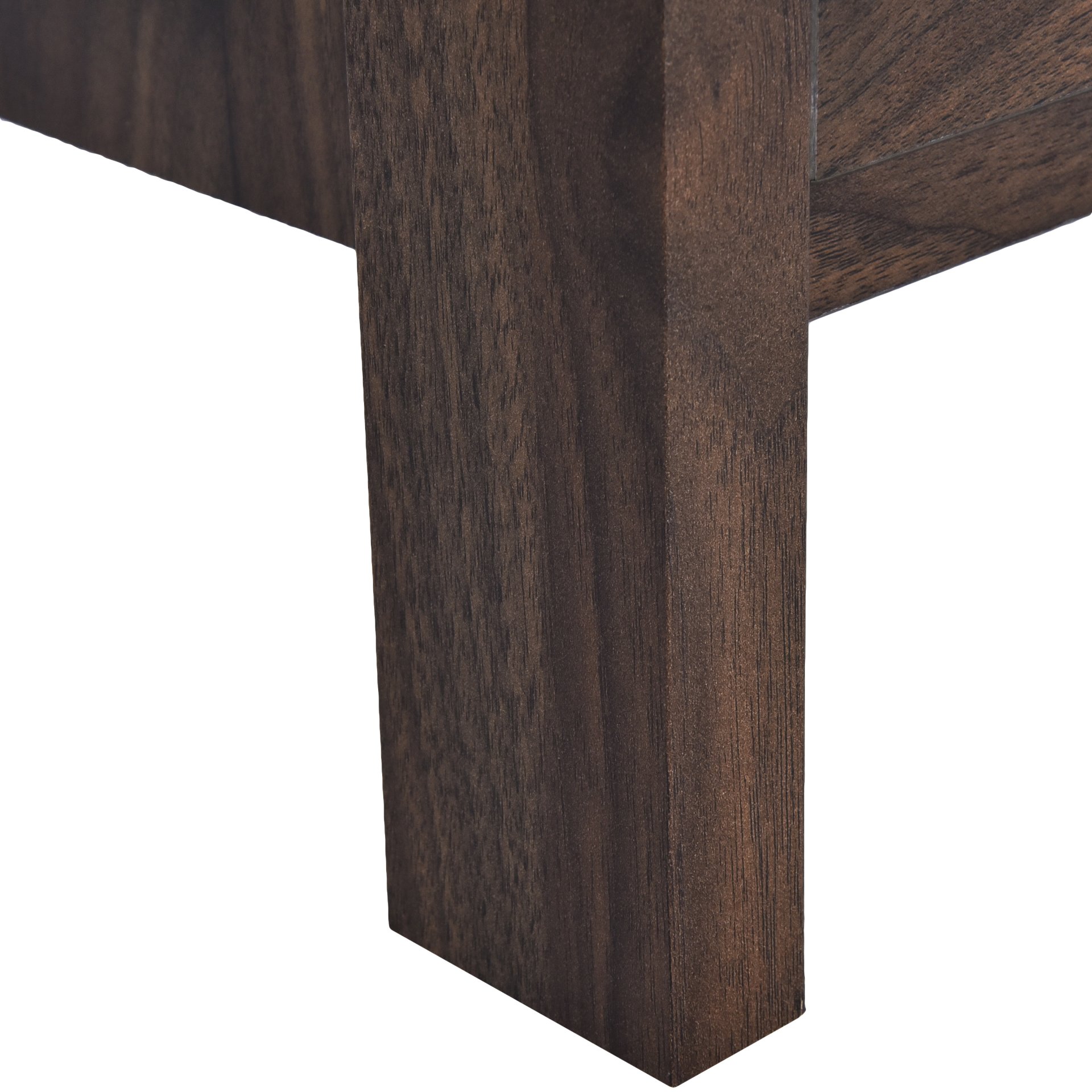 Titeca - Contemporary Wood 2 Drawer Nightstand - Brown - Image 12