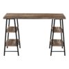 Computer Desk For Home Office, Laptop, Storage Shelves, Contemporary & Modern - Brown - Image 2