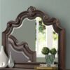 Ornate Mirror - Mahogany - Image 4