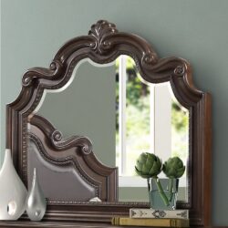 Ornate Mirror - Mahogany