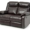Double Reclining Love Seat - Dark Brown - Image 3