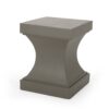 Modern Athena Side Table With Pedestal Design - Light Gray - Image 5