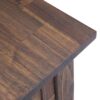 Monroe - Narrow Side Table - Distressed Charcoal Brown - Image 5