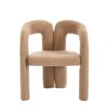 Contemporary Velvet Upholstered Accent Dining Chair - Camel Teddy - Image 19