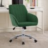Adjustable Office Chair, Home Bedroom, Ergonomic Swivel Chair, Backrest Seat, Comfortable For Long Sitting - Green - Image 2