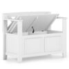 Amherst - Small Entryway Storage Bench - White - Image 2