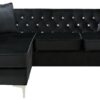 Paige - Sofa Chaise - Black - Image 2