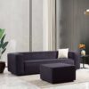 Marshall - Modern Boucle Sofa - Dark Gray - Image 10
